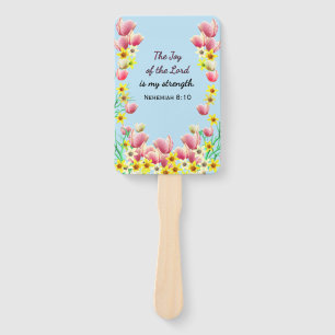 Beautiful Floral Church  Hand Fan