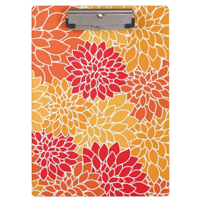 Beautiful Floral Clip Board (Front)