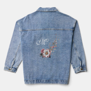 Beautiful Floral Denim Jacket