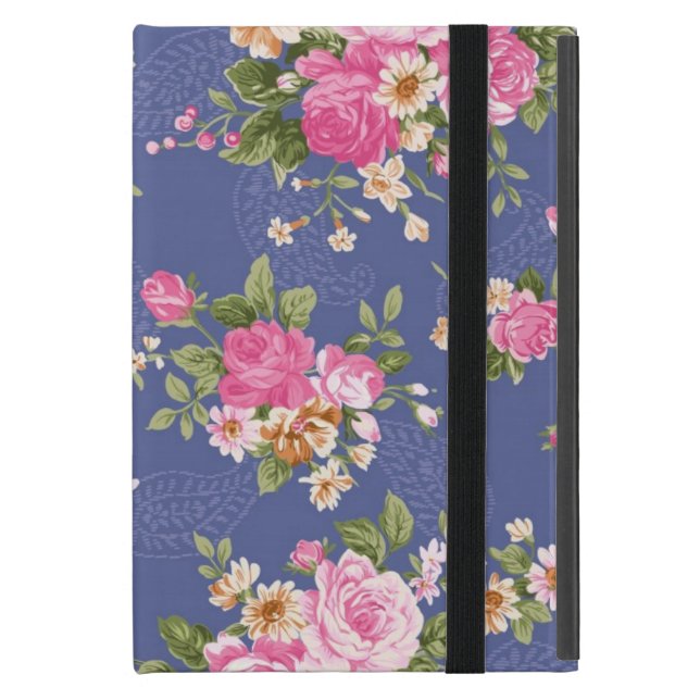 Beautiful floral design case for iPad mini (Front Closed)