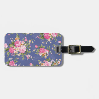 Beautiful floral design luggage tag