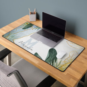 Beautiful Floral Design - Personalise Desk Mat