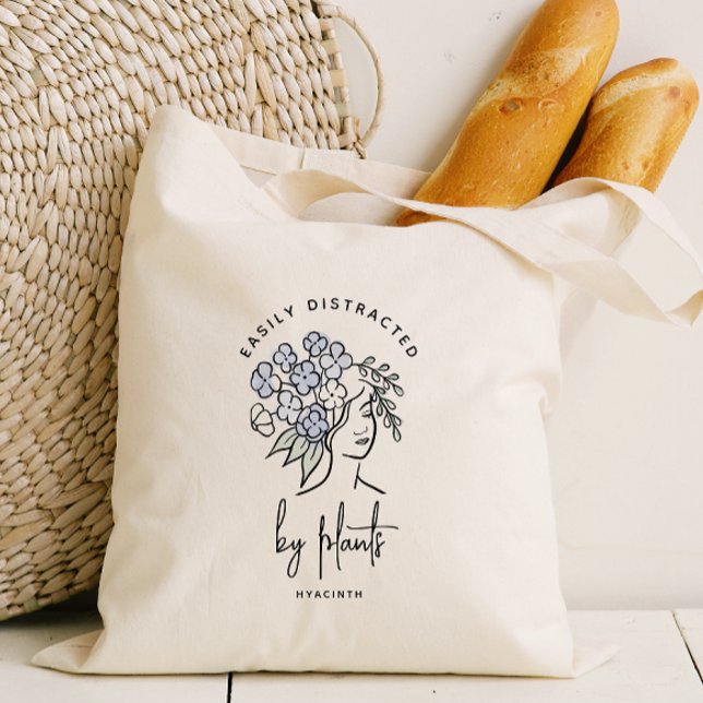 Beautiful Floral Distracted Gardener Personalised Tote Bag (Creator Uploaded)