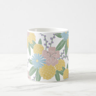 Beautiful Floral Flowers Elegant coffee cup