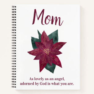 Beautiful Floral Gift for Mum Spiral Notebook
