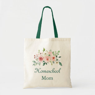 Beautiful Floral Homeschool Mom Tote Bag