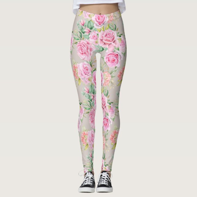 Beautiful Floral Leggings (Front)
