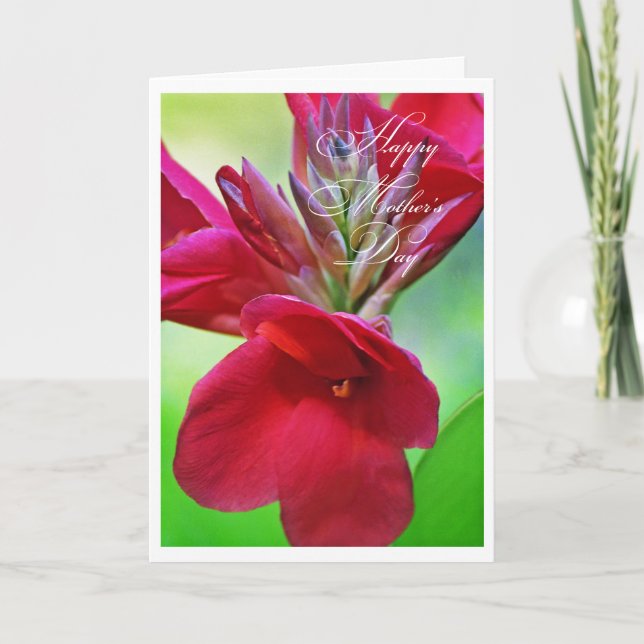 Beautiful Floral Mother's Day Card (Front)
