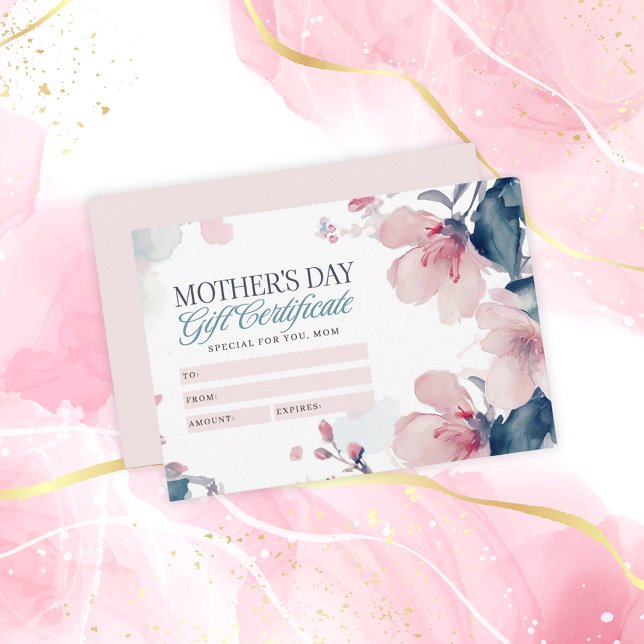 Beautiful Floral Mother's Day Gift Certificate (Creator Uploaded)