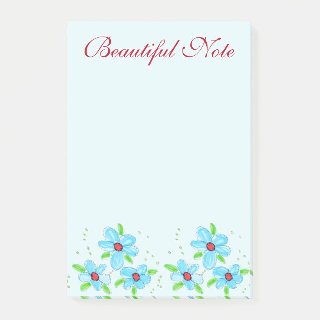 Beautiful Floral Office Note (Front)