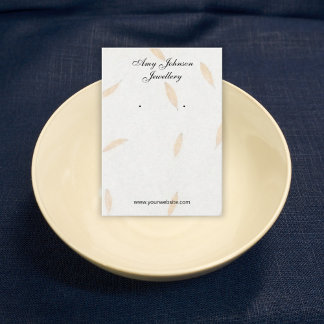 Beautiful Floral Paper Earrings Display Cards