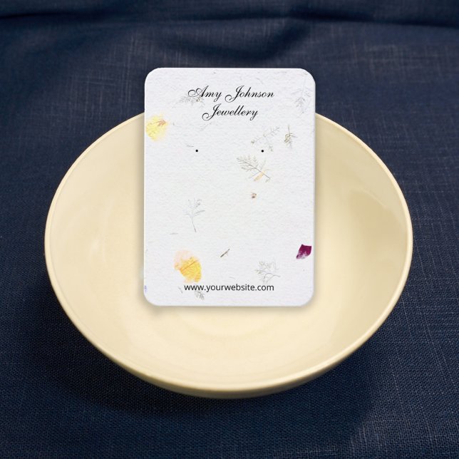Beautiful Floral Paper Earrings Display Cards (Creator Uploaded)