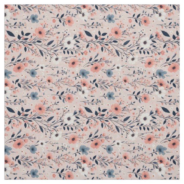 Beautiful Floral Pattern Fabric (Swatch)