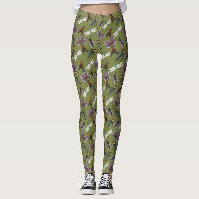 Beautiful Floral Pattern Leggings (Front)