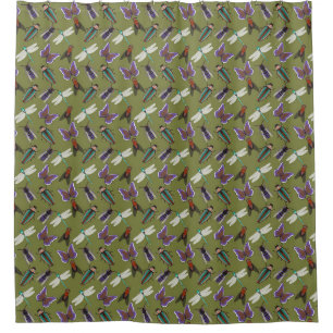 Beautiful Floral Pattern Shower Curtain