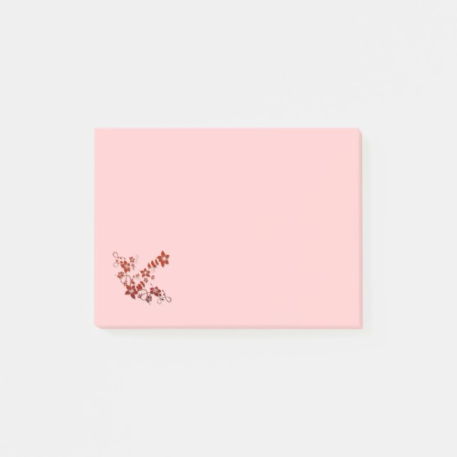 Beautiful Floral Post It Notes (Front)
