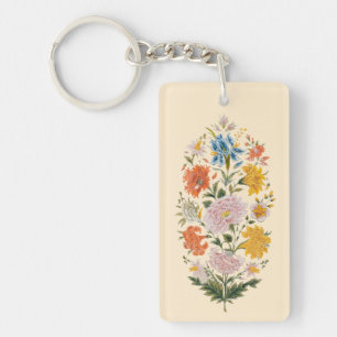 Beautiful Floral Quote Keychain