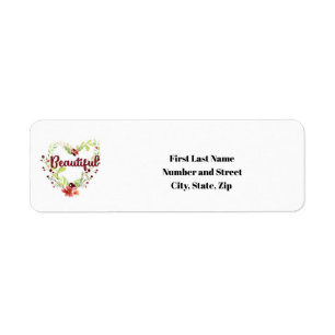 Beautiful Floral Return Address Labels
