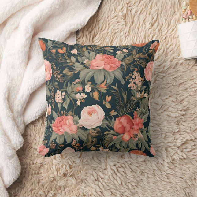 Beautiful Floral Rose Flowers Cushion (Blanket)