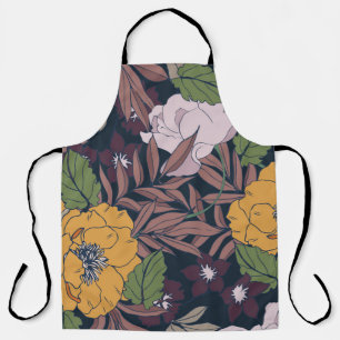 Beautiful Floral: Seamless Pattern Background Apron