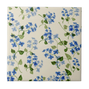Beautiful floral seamless pattern ceramic tile