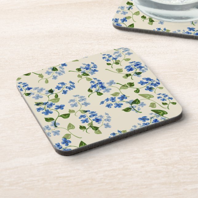 Beautiful floral seamless pattern  coaster (Left Side)