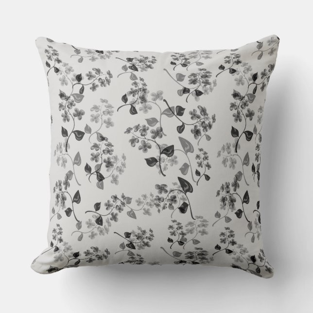 Beautiful floral seamless pattern forget-me-not bl cushion (Front)