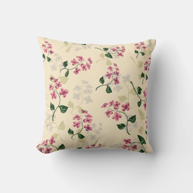 Beautiful floral seamless pattern forget-me-not pi cushion (Front)