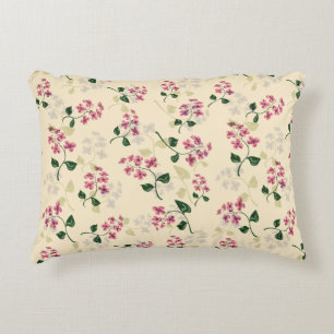 Beautiful floral seamless pattern forget-me-not pi decorative cushion