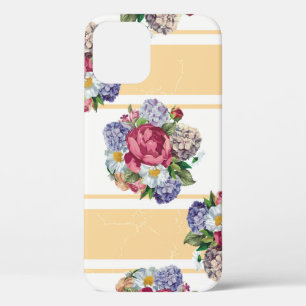 Beautiful floral seamless pattern with hydrangea p iPhone 12 case
