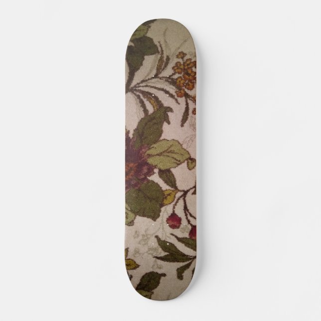 Beautiful Floral Simulated Texture Skateboard (Front)