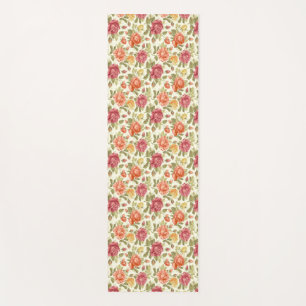 Beautiful Floral Sketch Yoga Mat
