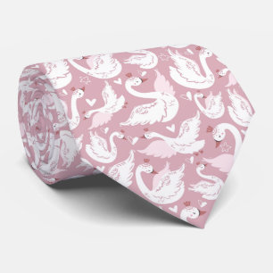 Beautiful Floral Swan Neck Tie