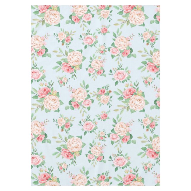 Beautiful Floral Tablecloth (Front)