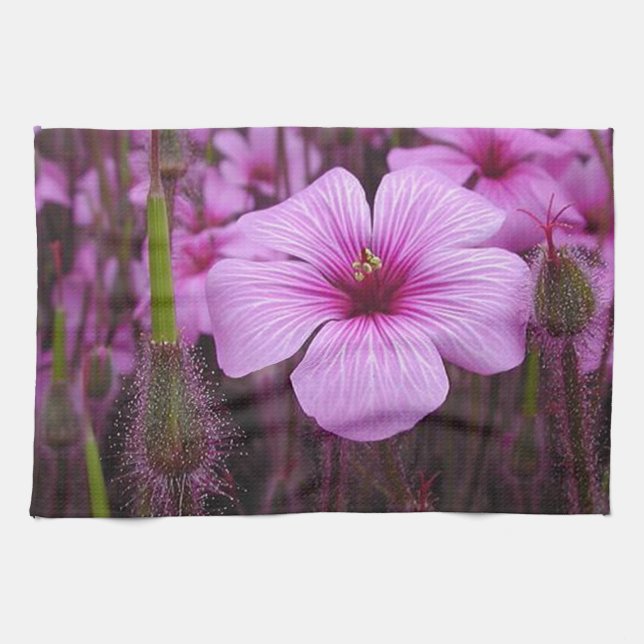 Beautiful Floral Tea Towel (Horizontal)