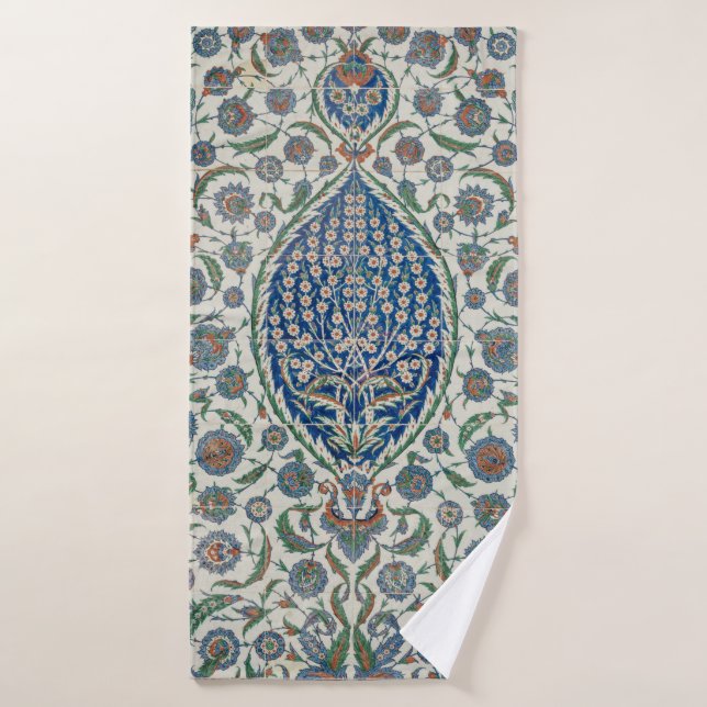 BEAUTIFUL FLORAL TEXTILE BATH TOWEL (Bath Towel)