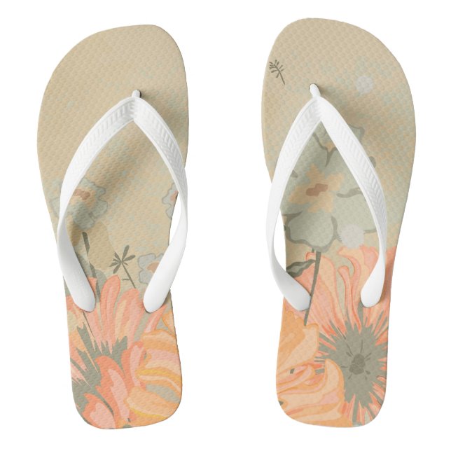 Beautiful floral  thongs (Footbed)