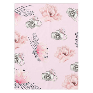 Beautiful Floral watercolor Rose Tablecloth