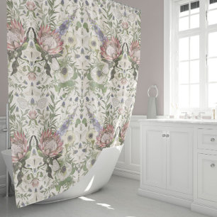 Beautiful Floral Watercolor Shower Curtain