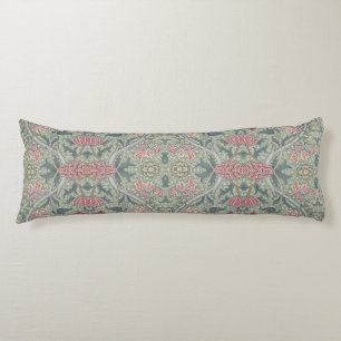 Beautiful Floral William Morris Pattern Red Pink Body Cushion