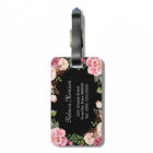 Beautiful Floral Wrap Black White Stripes Monogram