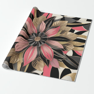 Beautiful floral wrapping paper