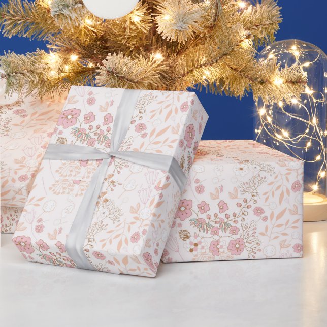 Beautiful Floral Wrapping Paper (Holidays)
