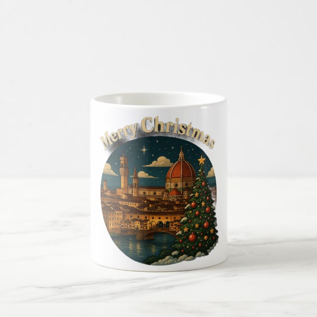 Beautiful Florence Christmas Coffee Mug (Center)
