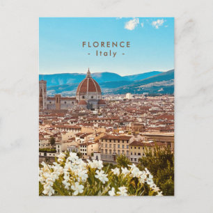 Beautiful Florence Cityscape Tuscany Italy Postcard