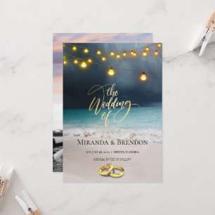 Beautiful Florida beach, bright and your picture I Invitation