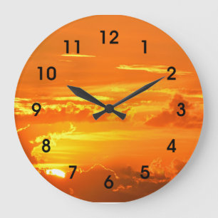Beautiful Florida Sunrise Large Clock