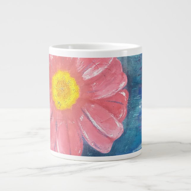 Beautiful Flower Abstract background Large Coffee Mug (Front)
