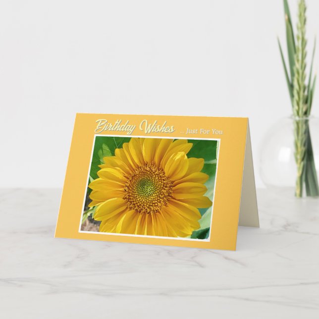 Beautiful Flower Birthday Card (Front)