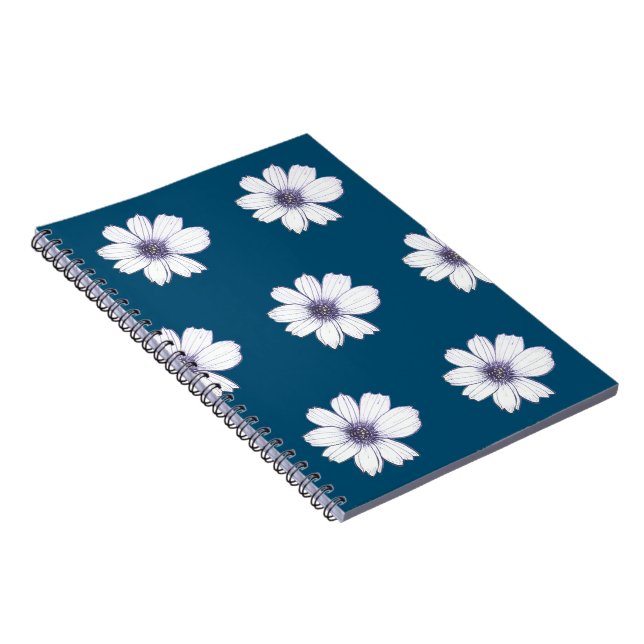 Beautiful Flower Blue design  Notebook (Right Side)